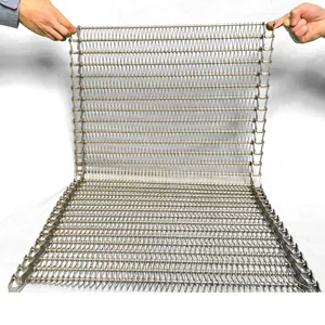 Metal Spiral Wire Mesh Conveyor Belt Forward Transmission Belt for Agricultural Products thumbnail-2