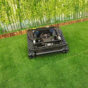 Gasoline Self Charging Backup Battery Self-Powered Dynamo Remote Control Brush Cutter on Tracks thumbnail-1
