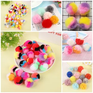 Factory Wholesale Price Custom High Elastic Polypropylene Acrylic Pompom Ball for DIY Kid's Educational Toys Clothing Accessries thumbnail-2