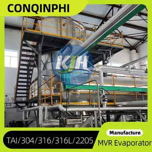 Multi-effect Concentrating Evaporator Steam Heating 500L/h Evaporation Capacity Continuous Operation thumbnail-5