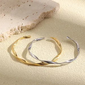 Stainless Steel Tennis Bracelet 5mm CZ Cubic Zirconia IP Gold Plated Wholesale Price thumbnail-3