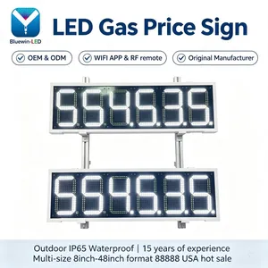 Custom LED Gas Price Board 8.88 88.88 888.88 Formats Install Gas Station thumbnail-4