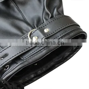 Heavy Duty Padded Locking Leather Hood thumbnail-6