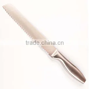 High Quality Full Stainless Steel Serrated Bread Slicer Knife Cake Knife Bread Knife Blades thumbnail-5