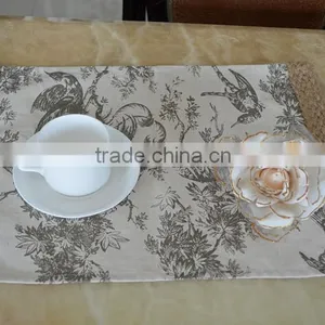 Linen & Polyester Printed Placemat / Table Dish Mat thumbnail-1