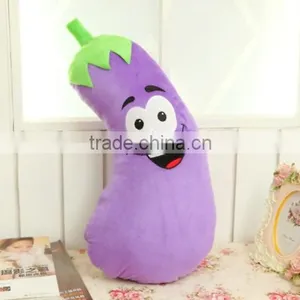 Vegetables Purple Eggplant Pillow Cute Plush Pillow Fashion Baby Toys thumbnail-3