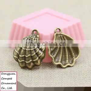 Wholesale Zinc Alloy Diy Accessories Fine Arts and Scallops Pendant thumbnail-1