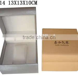 W514 Luxury Storage Display Wooden Single Watch Packaging Box Lining Velvet thumbnail-1