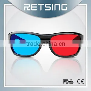 2015 New Arrival Acrylic Lens Anaglyphic Red Blue Cyan 3D Glasses Watching 3D 4D TV PC Movie Game thumbnail-3