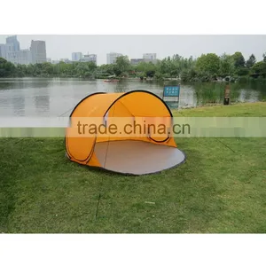 Curved Design 3- 4 People Beach Shade Tents Wind Proof Pop Open Beach Ttent Pop Up Quality Choice thumbnail-5