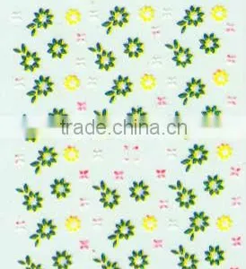 Green Color Custom Nail Stickers thumbnail-1