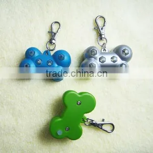 Pet Dog Safety LED Collar Pendant Tags Bone Flashing Blinking Glow Light thumbnail-4