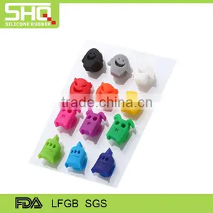 Fashion Colorful Silicone Cartoon Glass Sticker Wine Bottle Marker thumbnail-2