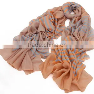 Custom Design Digital Print Excellent 100% Silk Scarf Bound thumbnail-5