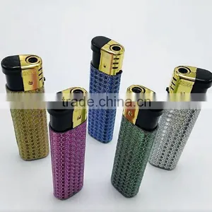 Silver Match Lighters Colored With Golden Cap Star Lighter thumbnail-3