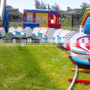2016 Manufacture Outdoor Amusement Park Electric Trains for Sale thumbnail-1
