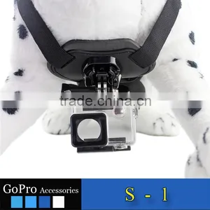 2016 New Wholesale Dog Selfie Mount Kit Pet Dog Harness Chest Band Strap Kit for Go Pro Camera Hero 3 4 3+ 2 1 thumbnail-4