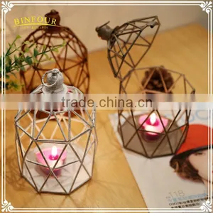 Antique Wrought Iron Candlestick Cage as Promotion Birthday Gift thumbnail-3