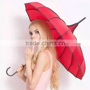 2015 Women's Japan Air Blunt Pagoda Parasol Umbrella for Sale thumbnail-4
