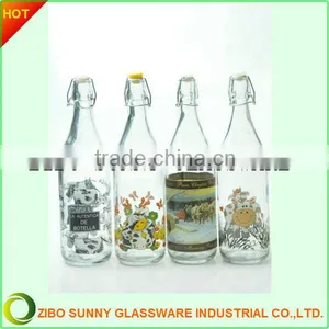 Glass Milk Bottle With Lid thumbnail-1