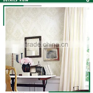 Economic Printed Yarn Wallpaper, French Bold Floral Decorative Wallpaper for Restaurant , Smoke-proof Wallcovering Shop thumbnail-1