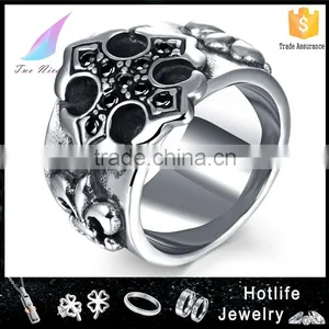 Wholesale Man Jewellery New Arrival 2016 316L Steel Cubic Zirconia Ring Men thumbnail-1