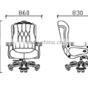 President High Back Leathe Office Chair Swivel GZH-SJ1112H Quality Choice thumbnail-4