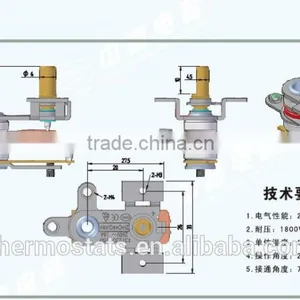KST220 Electrical Adjustable Bimetallic Oven Thermostat thumbnail-2