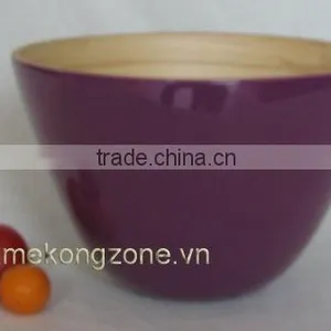 Lacquered Bamboo Bowl thumbnail-1