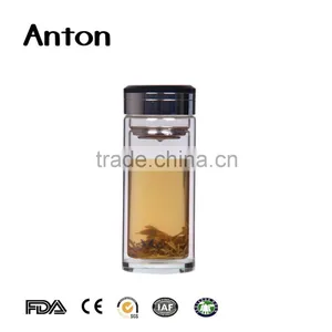 12 oz High Quality Can be Customized Common Style Glass Water Bottle thumbnail-1