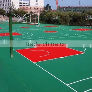 Silicon PU Malfunctional Basketball Court and Badminton Court Flooring Materials thumbnail-6