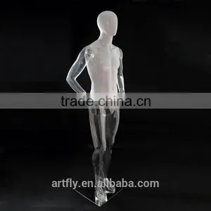 High Gloss White and Transparent Unbreakable Plastic Mannequin thumbnail-5