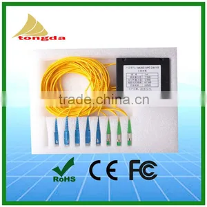 SC APC UPC Connector FTTH 1x2 PLC Fiber Optic Splitter thumbnail-4