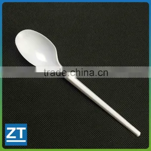 Plastic Cutlery, Heavyweight Soup Spoons, White thumbnail-1