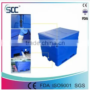 Rotomolding Insulated Plastic Fishing Marine Ice Cooler Box, Ice Cooler Box for Fisheries thumbnail-2