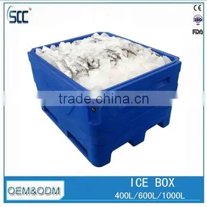 600L Ice Box, Plastic Rotomolded Food Grade Ice Cooler Box ( LLDPE+PU Material ) thumbnail-1