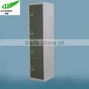4 Tier Padlock Steel Colorful Locker Room Cabinet thumbnail-2