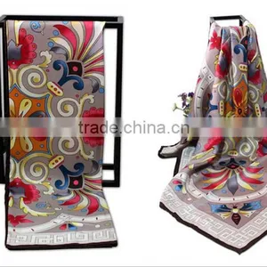 100% Silk Square Scarf for Women; Twill; 14mm; thumbnail-6