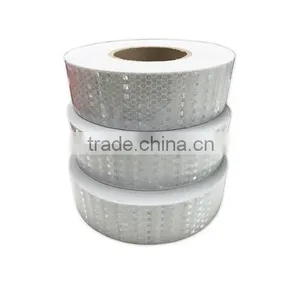 2in. x 150'ft. Prismatic Pattern Roll Conspicuity Solid White Color Reflective Safety Tape thumbnail-1