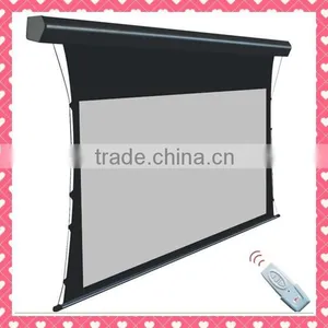 3d Silver Projection Screen Electric Home Theater Screen With Matte White thumbnail-1