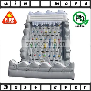 Used Inflatable Indoor Rock Climbing Wall, 0.55mm PVC Tarpaulin Climbing Mountain Sport Games thumbnail-4