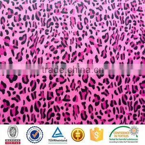 100%polyester Cheetah Skin Printed Velour Fabric for Home Textile thumbnail-4