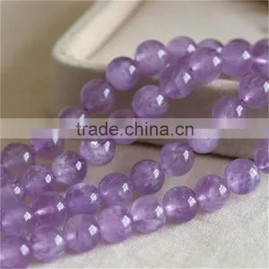 Factory Wholesale Natural Lavender Amethyst Beads Semi Handmade Beaded Jewelry Crystal Violet DIY thumbnail-5