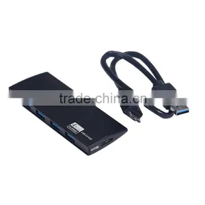 Super Slim 4 Ports USB 3.0 Hub Support 1 TB thumbnail-4