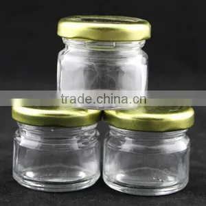 GLASS HONEY MASON JARS thumbnail-1