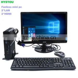 Barebone Fanless Mini pc Intel i7 4650u HD 5000 Dual HDMI 2 Ethernet Gaming Computer Supplier's Choice thumbnail-1