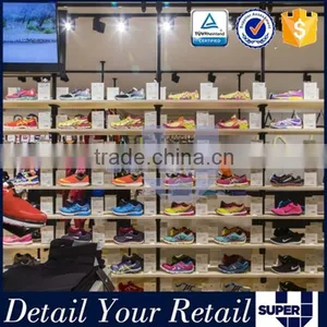 Hot Sale Retail Store Wooden Floor Shoe Display Stand thumbnail-5