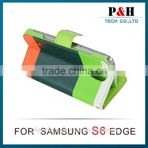 High Qulity With Cheap Price Eco-friendly Leather Case for Samsung Galaxy s6 Leather Case thumbnail-6