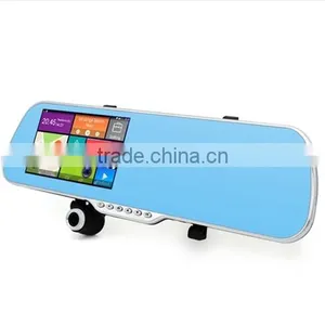 Car Dvr Mirror Rear-View Camera With 5 Inch IPS Mirror Android GPS 1080P Dual Camera Car Video Recorder thumbnail-4