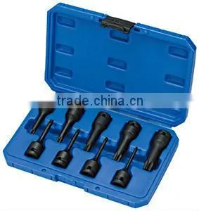 9 PCS 1/2 Inch Dr. Star Impact Socket Bit Set, Auto Repair Tools thumbnail-1